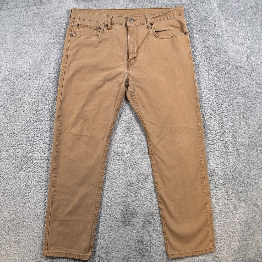 Levi's 502 Standard Taper Chino Pants Men's Size 36X30 Khaki Brown